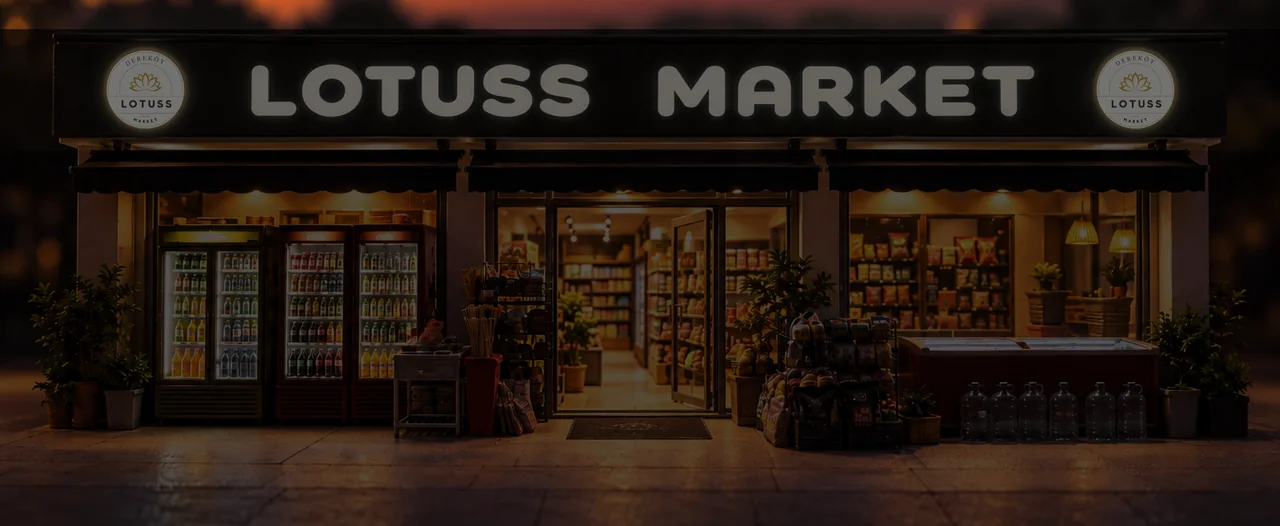 Lotuss Market dükkânının maketi